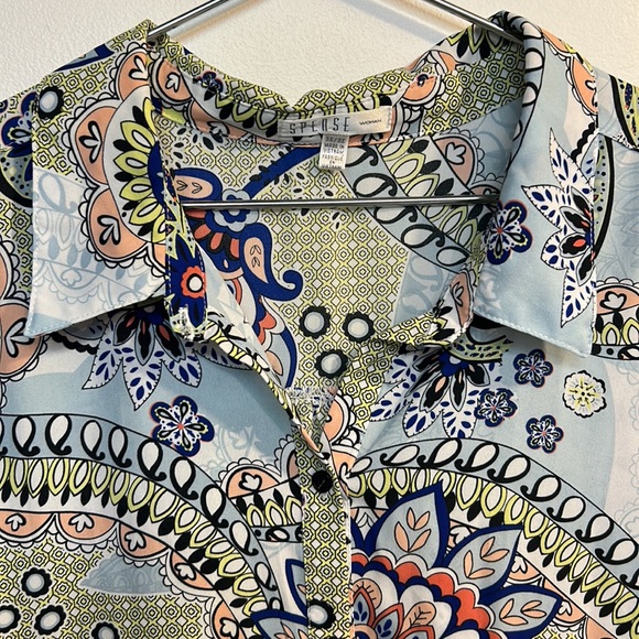 Spense brand women’s button down dress size 3X multicolored - Picture 4 of 5